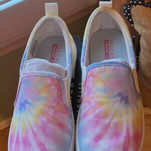 Skechers Womens Hippie Hype Multicolor Size 7 Casual Sneaker